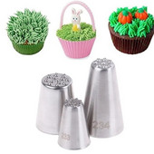 3 kõrrekreemiga jäätustoru otsikute komplekt, roostevabast terasest glasuuritoru otsikud isetehtud koogikaunistamise näpunäited köögi küpsetusnõud