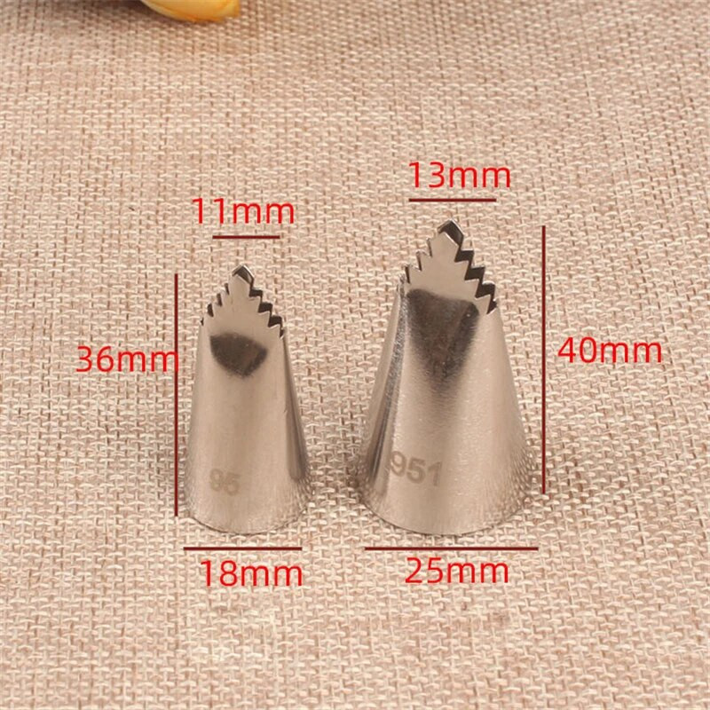 95#/951# lehed roostevabast terasest glasuurtorustiku otsikud kookide kaunistamine kondiitritoodete otsikute komplektid koogitööriistad küpsetusnõud