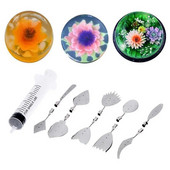 3D roostevabast terasest želatiin-želatiin fondant süstla nõela otsiku tööriist kooki kaunistuse kunsti otsikuga koogi tööriist