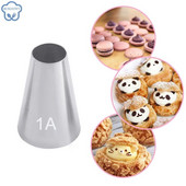 1 ΤΕΜ. Μεγάλου μεγέθους στρογγυλά μεταλλικά αξεσουάρ και εργαλεία ψησίματος από ανοξείδωτο χάλυβα Ακροφύσιο γλάσου Ακροφύσιο ζαχαροπλαστικής Εργαλεία ψησίματος #1Α