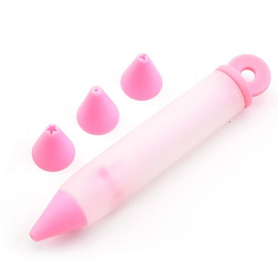 Silikoonist kaunistuspliiats šokolaadiga kaunistuspüstoli moos DIY küpsetustööriist küpsised glasuur Torustik Kondiitriotsikud ​Köögitarvikud