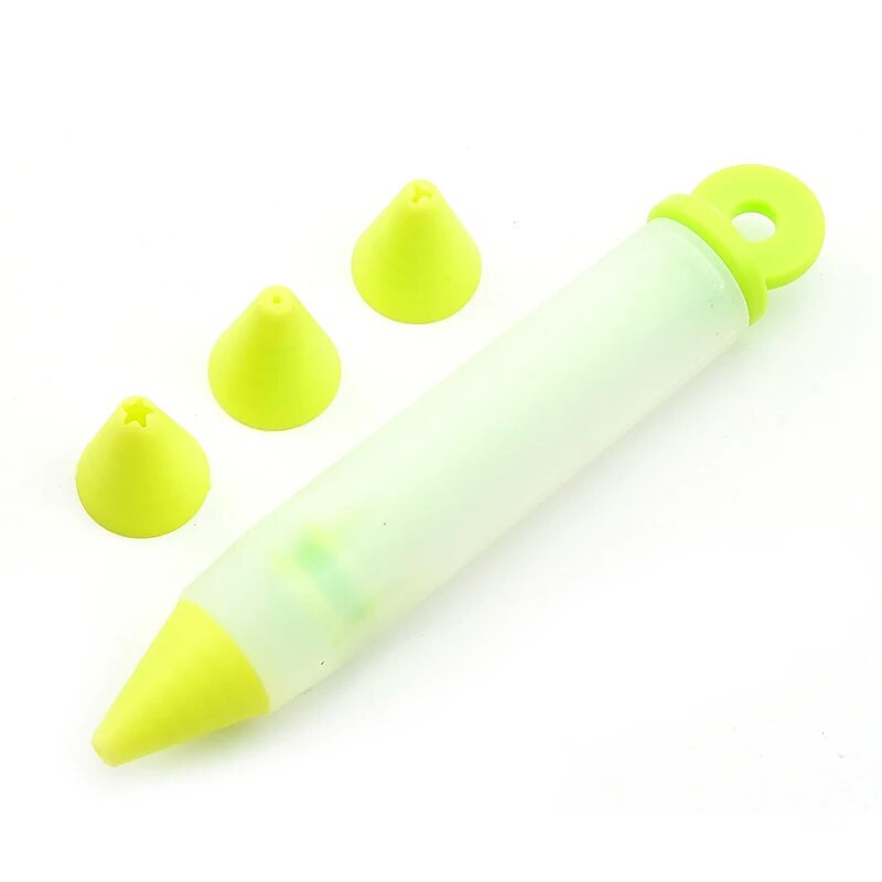 Silikoonist kaunistuspliiats šokolaadiga kaunistuspüstoli moos DIY küpsetustööriist küpsised glasuur Torustik Kondiitriotsikud ​Köögitarvikud