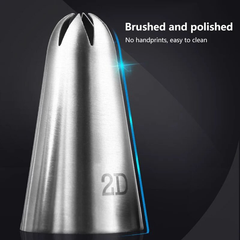 6 ks trysiek z nehrdzavejúcej ocele, trysky na pečivo, špičky na potrubie, trysky na krém na zdobenie muffinov a koláčikov