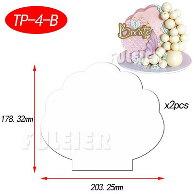 2vnt./rinkinys Akriliniai tortų diskai, skaidrūs meniniai, tuščia lenta, pyrago įrankių padėklas, stovas pyrago kepimui, dekoravimo įrankis, kepimo priedai