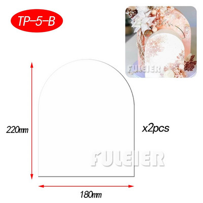 2vnt./rinkinys Akriliniai tortų diskai, skaidrūs meniniai, tuščia lenta, pyrago įrankių padėklas, stovas pyrago kepimui, dekoravimo įrankis, kepimo priedai