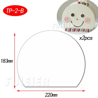 2vnt./rinkinys Akriliniai tortų diskai, skaidrūs meniniai, tuščia lenta, pyrago įrankių padėklas, stovas pyrago kepimui, dekoravimo įrankis, kepimo priedai