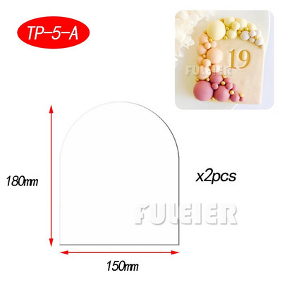 2vnt./rinkinys Akriliniai tortų diskai, skaidrūs meniniai, tuščia lenta, pyrago įrankių padėklas, stovas pyrago kepimui, dekoravimo įrankis, kepimo priedai