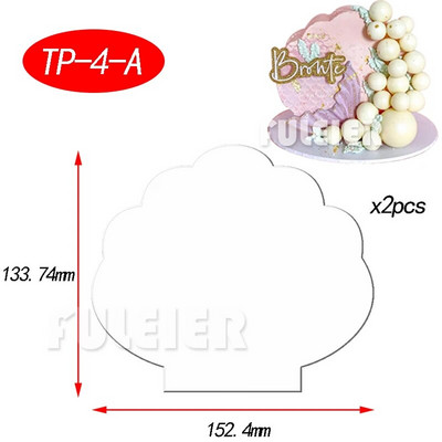 2vnt./rinkinys Akriliniai tortų diskai, skaidrūs meniniai, tuščia lenta, pyrago įrankių padėklas, stovas pyrago kepimui, dekoravimo įrankis, kepimo priedai