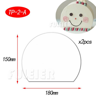 2vnt./rinkinys Akriliniai tortų diskai, skaidrūs meniniai, tuščia lenta, pyrago įrankių padėklas, stovas pyrago kepimui, dekoravimo įrankis, kepimo priedai