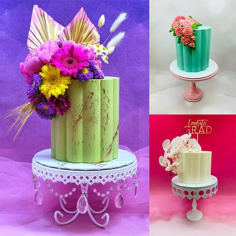 2vnt./rinkinys Akriliniai tortų diskai, skaidrūs meniniai, tuščia lenta, pyrago įrankių padėklas, stovas pyrago kepimui, dekoravimo įrankis, kepimo priedai