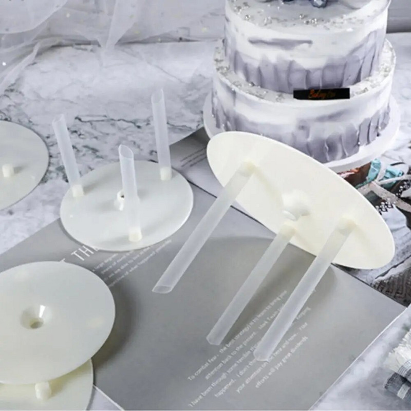 Daugiasluoksnis pyrago stovas, pakabinamas tarpiklis atraminis rėmas, apvalus tarpiklis, 4/6/8/10 colių kronšteinas deserto atramos kepimo įrankiai