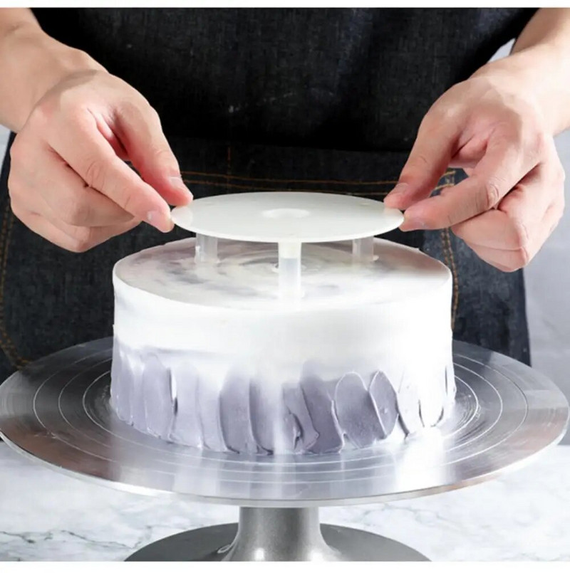 Daugiasluoksnis pyrago stovas, pakabinamas tarpiklis atraminis rėmas, apvalus tarpiklis, 4/6/8/10 colių kronšteinas deserto atramos kepimo įrankiai