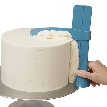 1 τεμ. Ρυθμιζόμενη ξύστρα κέικ ζαχαρωτό σπάτουλες κρέμα κέικ Edge πιο απαλή διακόσμηση κέικ DIY Αξεσουάρ κουζίνας Bakeware