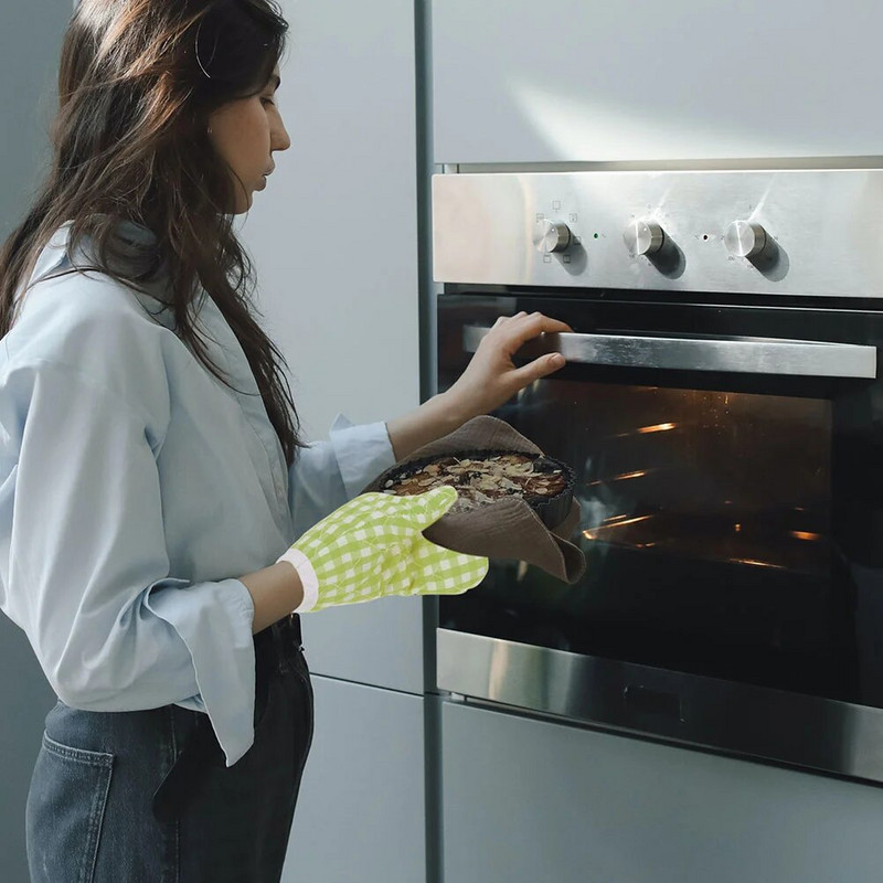 2 komada rukavica za pećnicu, rukavice za pečenje, rukavice otporne na toplinu, dječje podebljane izolirane kuhinjske potrepštine, otporne na poliester, za djecu