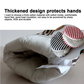 1 τμχ βαμβακερά γάντια φούρνου κατά του ζεματίσματος Γάντια κατσαρόλα Κουζίνας σε σχήμα πάπιας Βαμβακερά γάντια Δίσκος για μπολ για πιάτα Κλιπ χειρός φούρνου