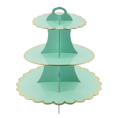 Kolmekihilisest paberist pronksjas tordialus Sünnipäevapeo pulmakoogikaunistuspaberist käsitöö magustoitude vitriin, DIY koogitööriistad