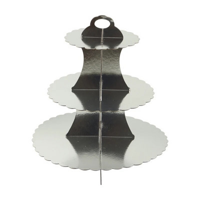 Kolmekihilisest paberist pronksjas tordialus Sünnipäevapeo pulmakoogikaunistuspaberist käsitöö magustoitude vitriin, DIY koogitööriistad