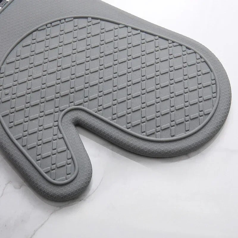 Isoleeritud ahjukindad ühe silikooniga kuumakindlad kindad ahju mikrolaineahjus küpsetustööriistad kõrgel temperatuuril vastupidav koduköögi tööriist