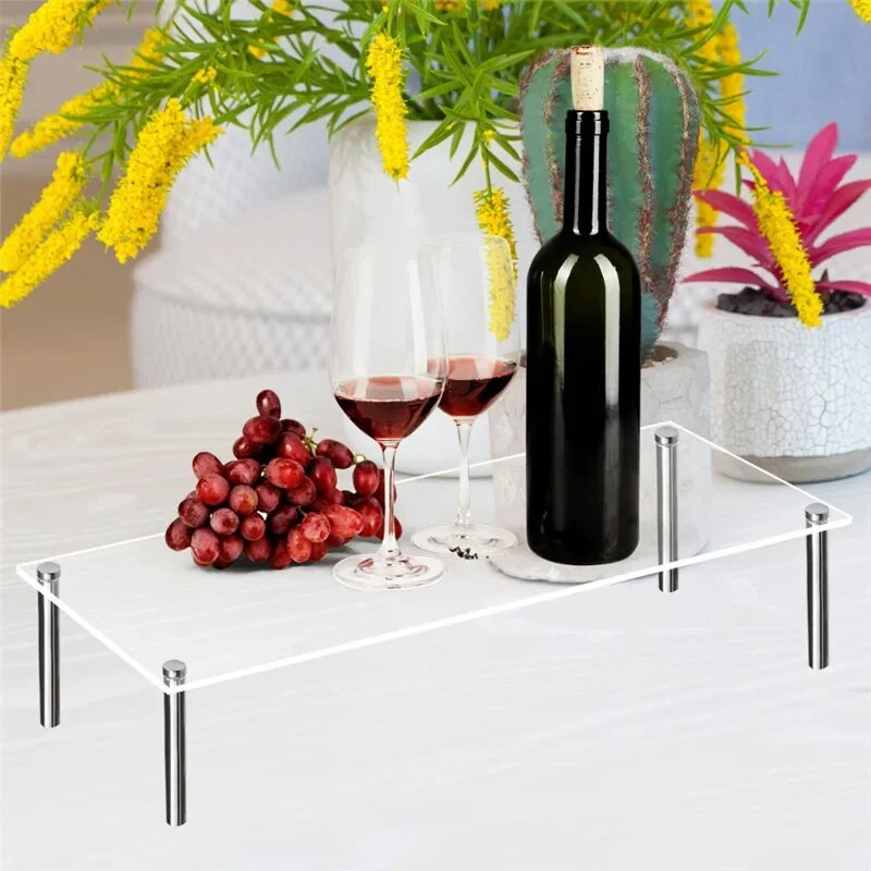 Ristkülikukujuline läbipaistev akrüülist koogipaneel koogikandik koogialuse esitlemisplaat DIY magustoidukaunistus CakeBoard-alus CakeTools