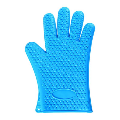 Silikoninės orkaitės pirštinės Orkaitės pirštinės karščiui atsparios pirštinės Pilnos pirštų plaštakos riešo apsauga Silikoninės orkaitės karščiui atsparios pirštinės Nauja