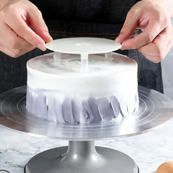 Многопластова опорна рамка за торта Практични стойки за торта Кръгла опора за десерт Дистанционер Скоба за натрупване Дюбели Дъска за торта Кухненски инструмент