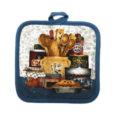 1tk 16,5x16,5cm ruudukujuline õmblemine puuvillane kuumakindel potihoidja potihoidja padjad lauaalus, köögi küpsetustööriist