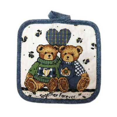 1tk 16,5x16,5cm ruudukujuline õmblemine puuvillane kuumakindel potihoidja potihoidja padjad lauaalus, köögi küpsetustööriist