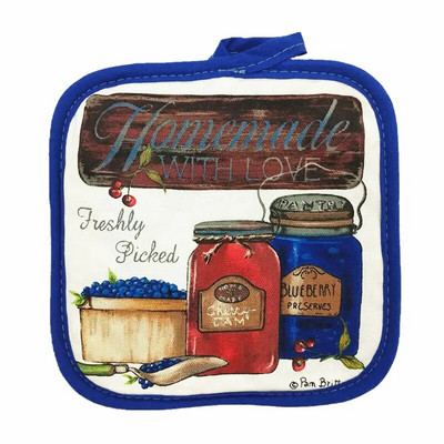 1tk 16,5x16,5cm ruudukujuline õmblemine puuvillane kuumakindel potihoidja potihoidja padjad lauaalus, köögi küpsetustööriist