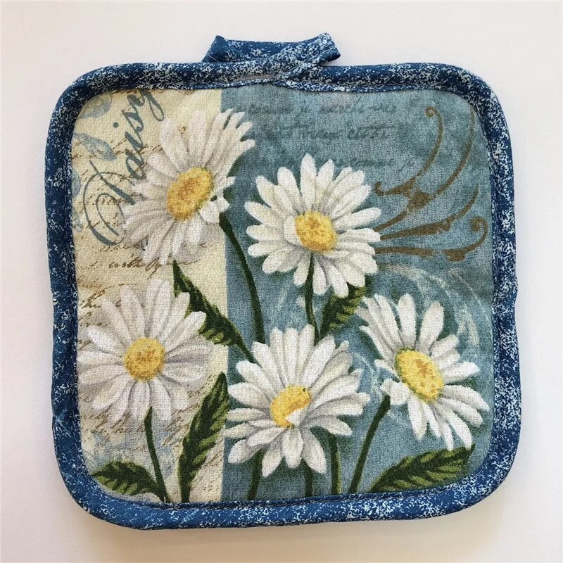 1tk 16,5x16,5cm ruudukujuline õmblemine puuvillane kuumakindel potihoidja potihoidja padjad lauaalus, köögi küpsetustööriist