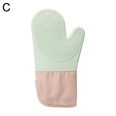 1 TK Köögi ahjukindad Silikoonist ja puuvillast kahekihilised kuumutuskindad / BBQ kuuma ahjukindad / grillkindad vastupidavad