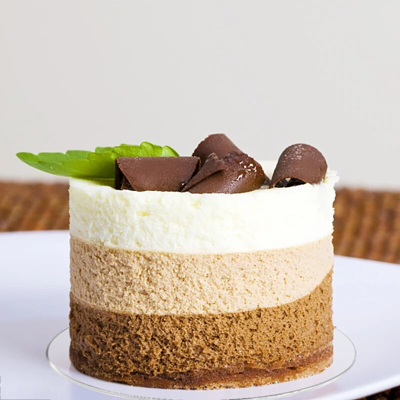 1/2/5 tk 10/15/20/25 cm akrüülist läbipaistvad ümmargused koogikettad Ring koogikaunistustarvikute jaoks Peo-tassikoogi magustoidualus Koogitööriistad