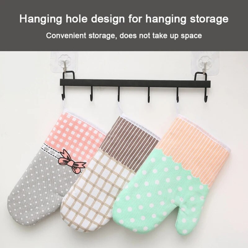 Apsaugos nuo nuplikimo mikrobangų medvilninės pirštinės sutirštintos karščiui atsparios virtuvės orkaitės izoliacinės pirštinės Vienos virtuvės kepimo įrankiai