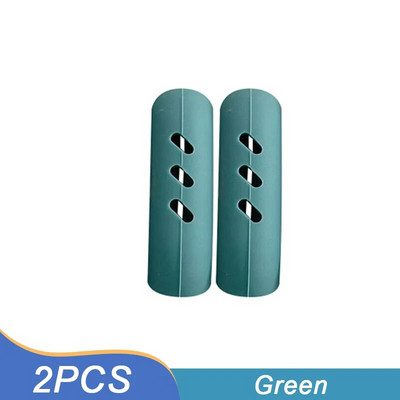 2/4/8 vnt. Silikoninis keptuvės rankenos dangtelio šilumos izoliacijos dangteliai puodo ausies segtukas Neslystantis garintuvas troškintuvo keptuvės rankenos laikiklis virtuvės įrankis