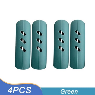 2/4/8 vnt. Silikoninis keptuvės rankenos dangtelio šilumos izoliacijos dangteliai puodo ausies segtukas Neslystantis garintuvas troškintuvo keptuvės rankenos laikiklis virtuvės įrankis