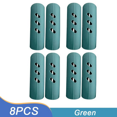 2/4/8 vnt. Silikoninis keptuvės rankenos dangtelio šilumos izoliacijos dangteliai puodo ausies segtukas Neslystantis garintuvas troškintuvo keptuvės rankenos laikiklis virtuvės įrankis