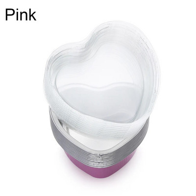 10 komplekti 100 ml alumiiniumfooliumist südamekujuline koogipanni koogitass kaanega Küpsetusnõud Pudingutops Küpsetusnõud Koogitööriistad Köögitarbed