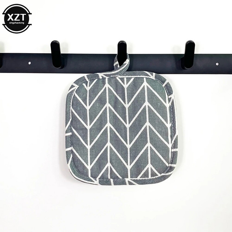 Nordijske izolacijske rukavice protiv opeklina Rukavice za mikrovalnu pećnicu otporne na visoke temperature za kuhinjsku pećnicu Pamučna i lanena podloga