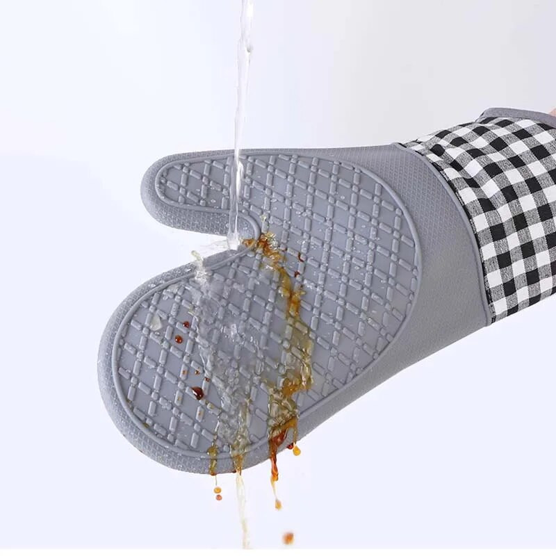 1/2 τμχ Γάντια φούρνου με μόνωση σιλικόνης γάντια φούρνου Γάντια φούρνου μικροκυμάτων Εργαλεία ψησίματος οικιακής κουζίνας Μπαρ ψησίματος