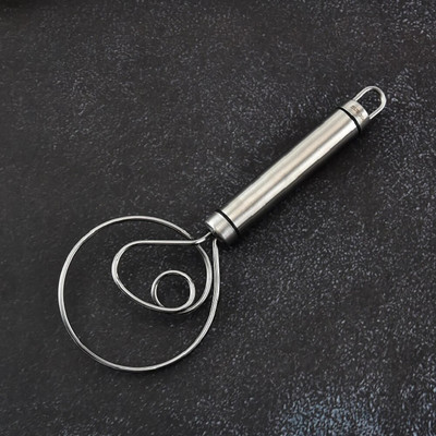 Daniškas tešlos plakiklis nerūdijančio plieno olandiško stiliaus duonos tešlos rankinis maišytuvas Kiaušiniai Kremo maišymo tešlos maišytuvas Kepimo įrankiai