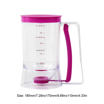 Blynų tešlos dalytuvas Tešlos skyriklis kremo Speratatorius Tikslus porcijų reguliavimas keksiukams / vafliams / bandelių mišiniui / kepamam pyragui