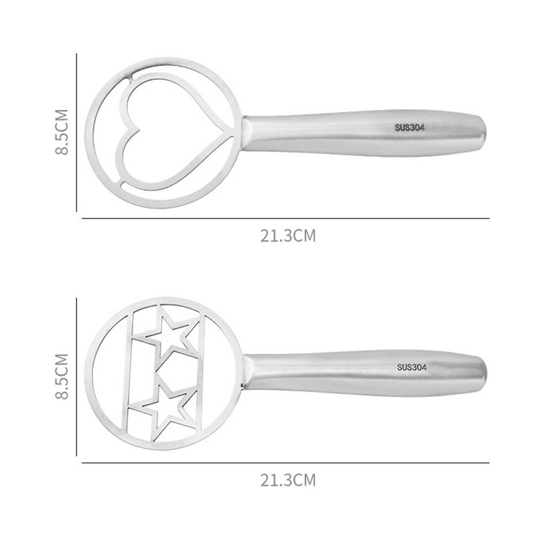 Nerūdijančio plieno daniškos tešlos duonos maišytuvas širdies žvaigždės formos miltų pyragų maišyklės daniškos tešlos duonos sklandžiai virtuvės įrankiams