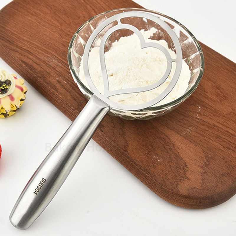 Nerūdijančio plieno daniškos tešlos duonos maišytuvas širdies žvaigždės formos miltų pyragų maišyklės daniškos tešlos duonos sklandžiai virtuvės įrankiams