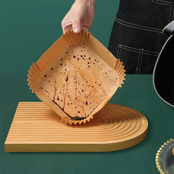 Ειδικό χαρτί για φριτέζα ψησίματος Αδιάβροχο χαρτί απορρόφησης λαδιού για οικιακό πιάτο μπάρμπεκιου Φούρνος Ταψί κουζίνας Μαξιλαράκι airfryer bakpapier