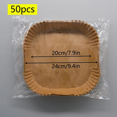 Spetsiaalne paber õhufritüüri küpsetamiseks Õlikindel õli imav paber majapidamises kasutatavate BBQ-plaadiga ahjude jaoks.