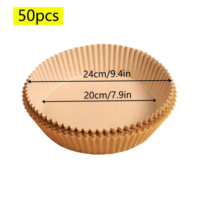 Spetsiaalne paber õhufritüüri küpsetamiseks Õlikindel õli imav paber majapidamises kasutatavate BBQ-plaadiga ahjude jaoks.