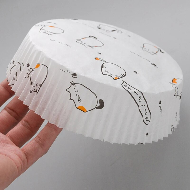 Spetsiaalne paber õhufritüüri küpsetamiseks Õlikindel õli imav paber majapidamises kasutatavate BBQ-plaadiga ahjude jaoks.