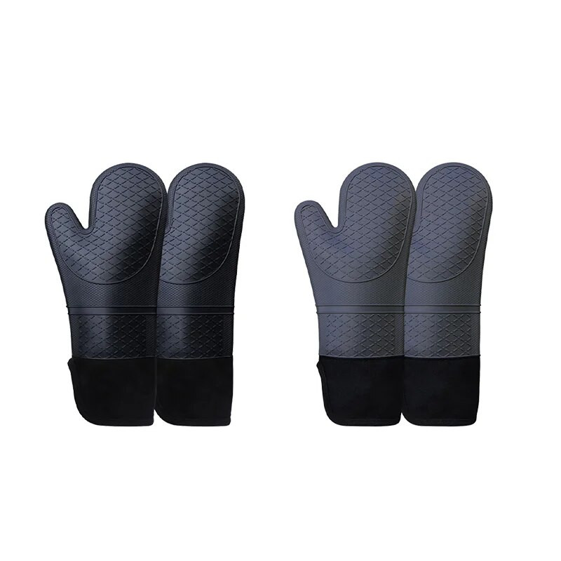 Ühe ahjukindad Silikoonkindad Kõrgele temperatuurile vastupidavad põletusvastased ja libisemisvastased Köögis kasutatavad mikrolaineahjus küpsetamise magustoiduriistad