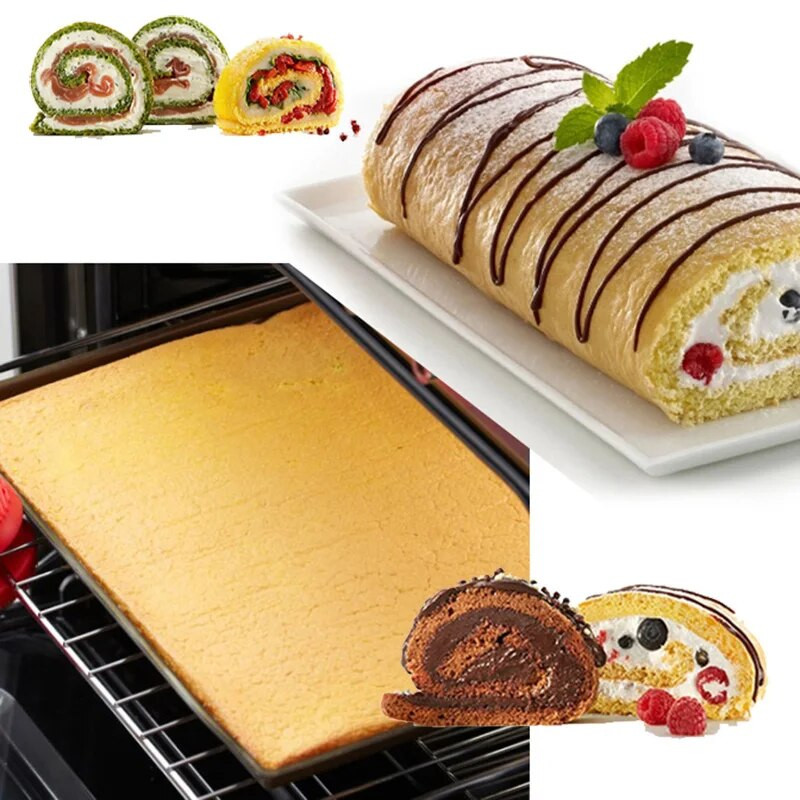 Silikonska podloga za pečenje Podloga za rolade za torte Kalupi Macaron Swiss Roll Podloga za pećnicu Neprianjajuća Alati za pečenje kolača Kuhinjski dodaci Dodaci