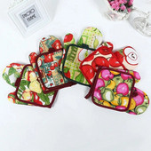 25*17cm Ovocný vzor Kuchynská rúra Rukavica Podložka do rúry Farebná Mikrovlnná rúra Proti Horúca Izolácia Rohož BBQ Pečenie Nástroje Príslušenstvo Dekor