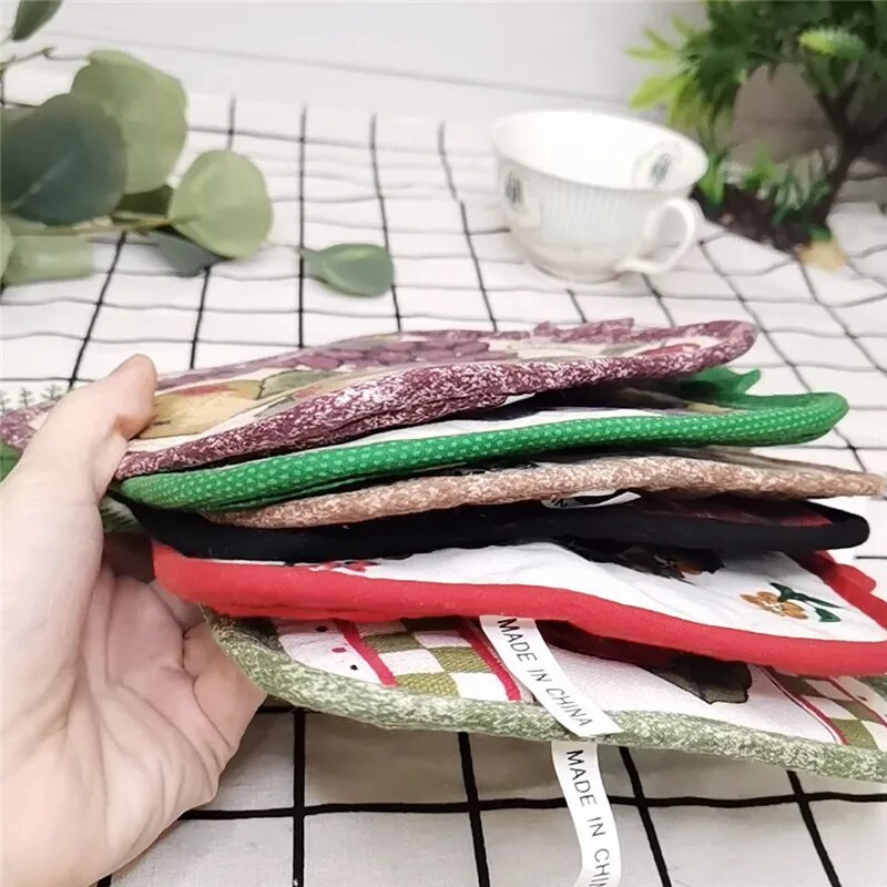 1Τμ 17x17cm Βαμβακερό Ράψιμο Πολύχρωμο Φρούτο Ακτή Σουπλά Σουπλά κατσαρόλα Μπολ Κουζίνα Εργαλείο ψησίματος